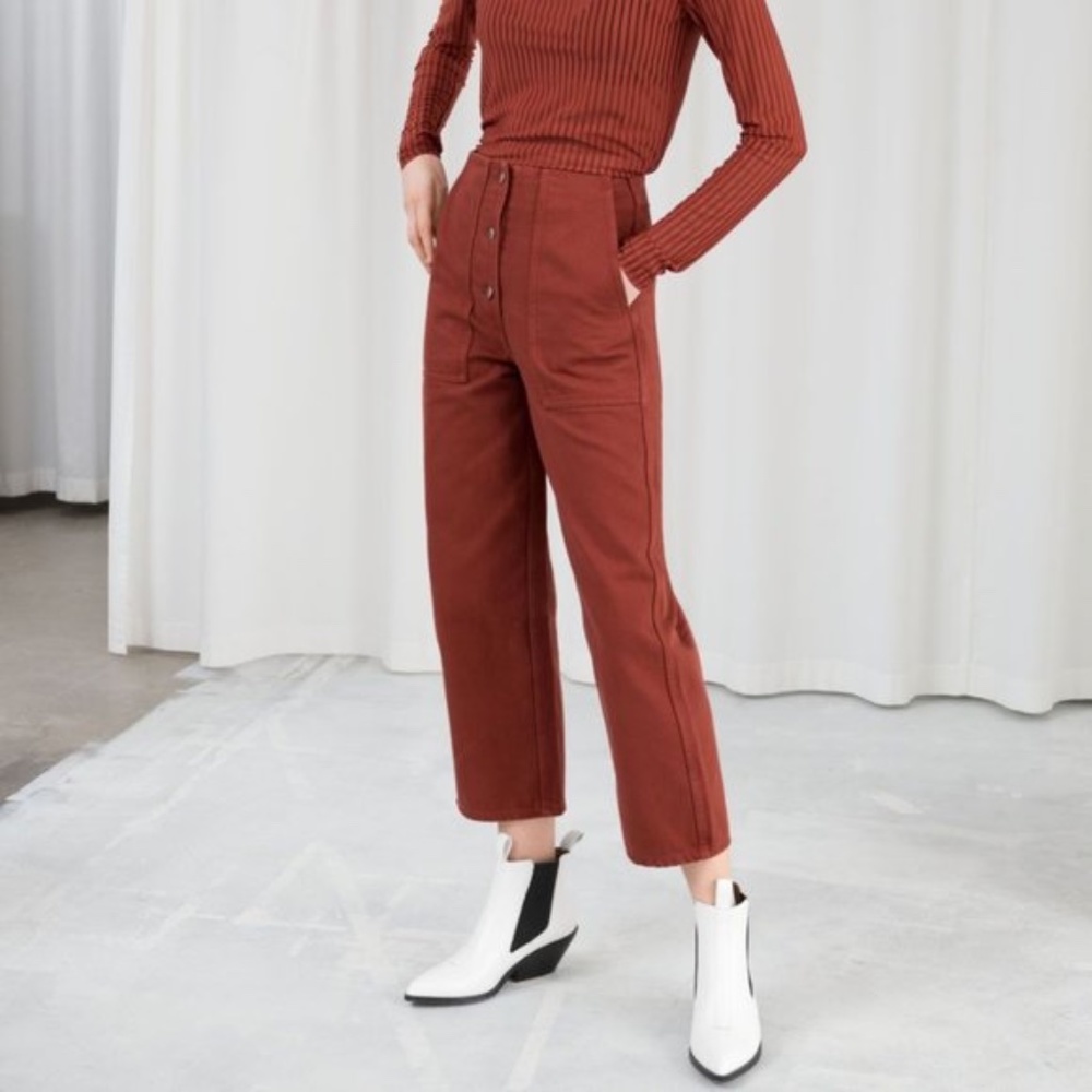 & Other Studies Straight Fit Workwear Pants